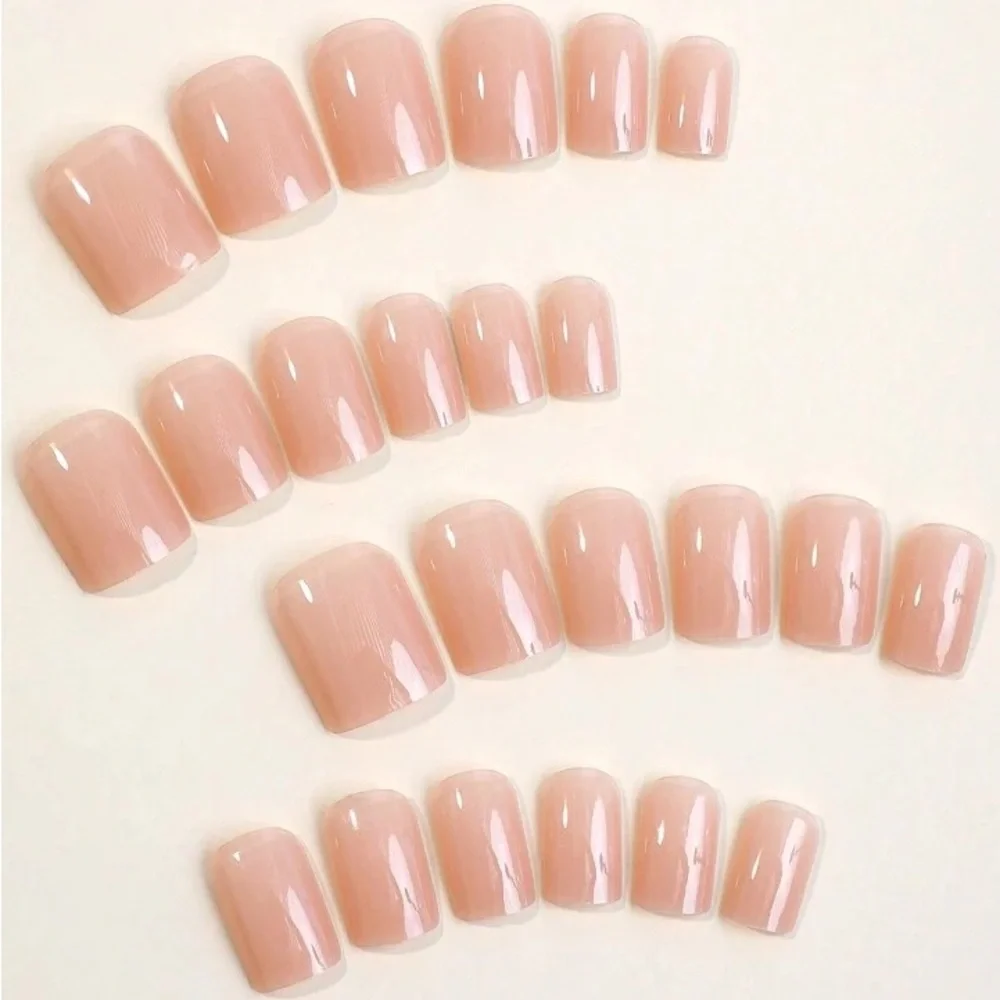Glossy Nude Press On Nails